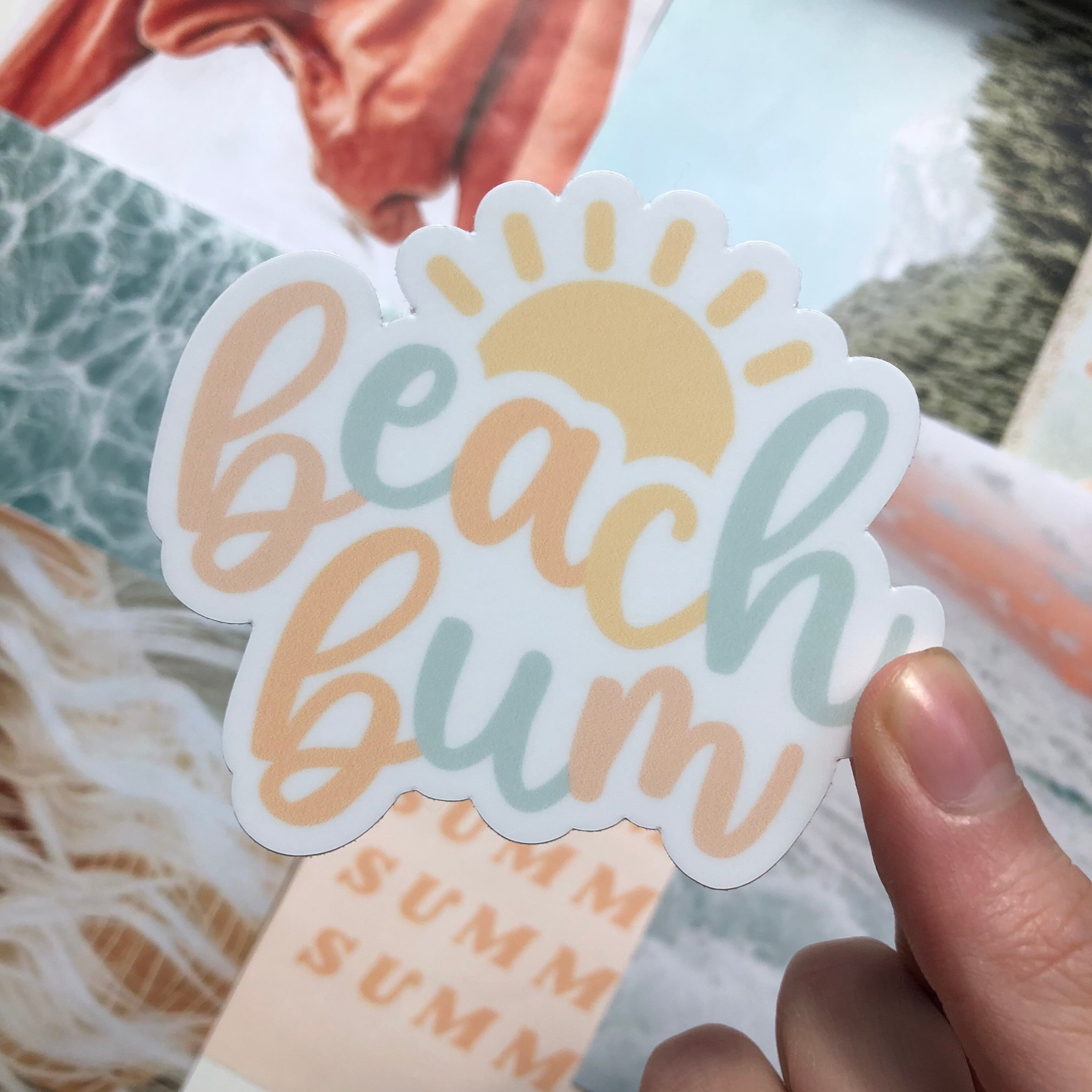 Beach Bum Sticker - Etsy