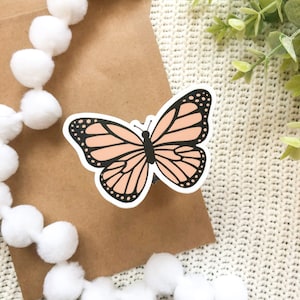 Adesivo Borboleta Rosa Pastel
