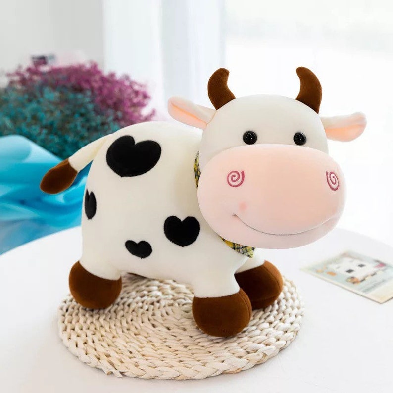 Cow Stuffed Animal Strawberry Cow Plush Cow Plushie | Etsy