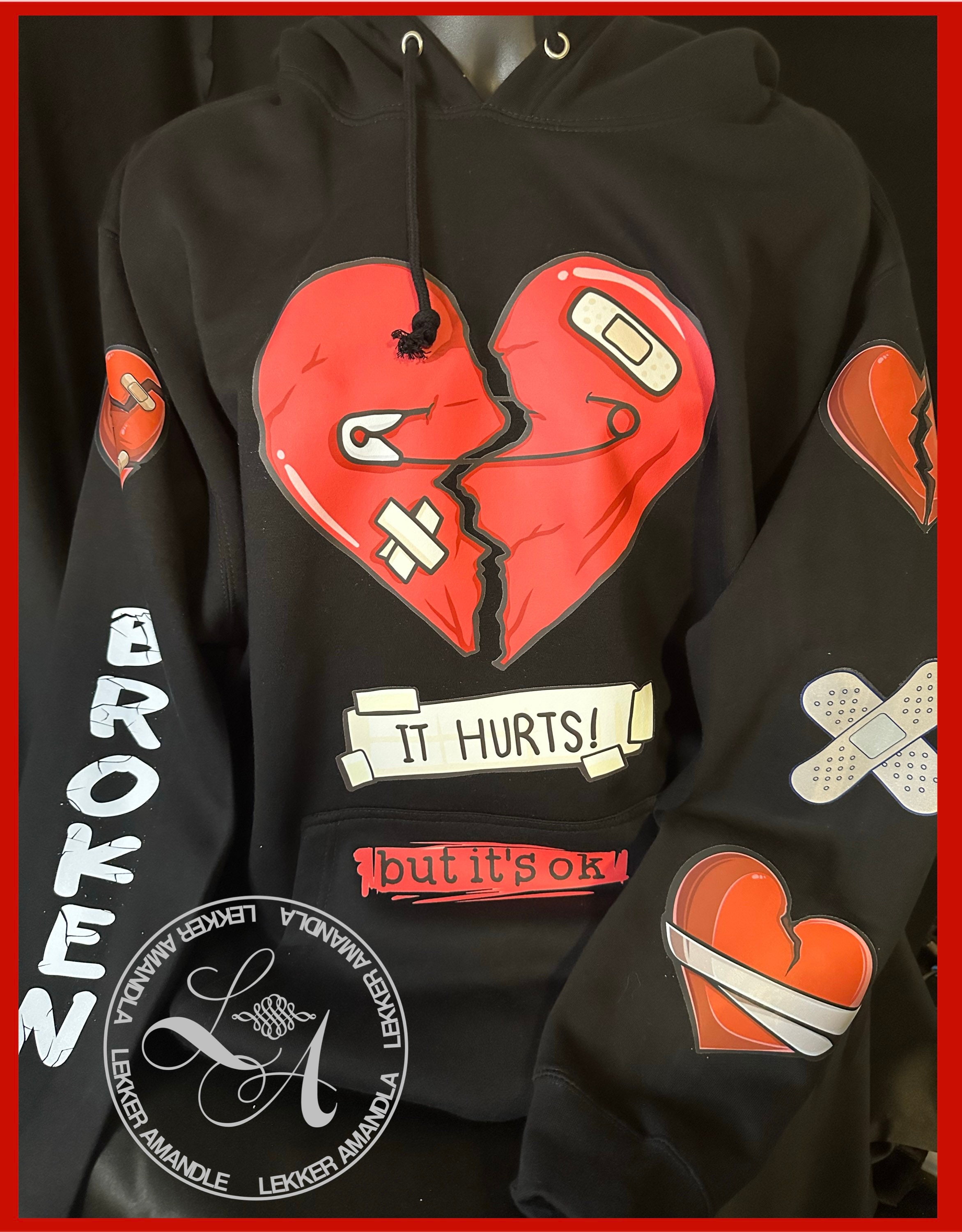 Heart Broken Hoodie - Etsy