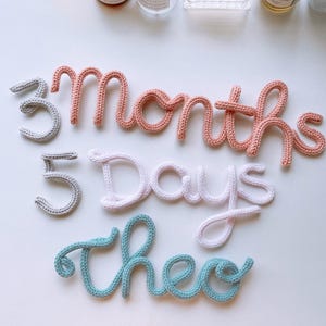 Name + Baby milestone numbers set, baby photo shoot, baby shower gift, baby gift,