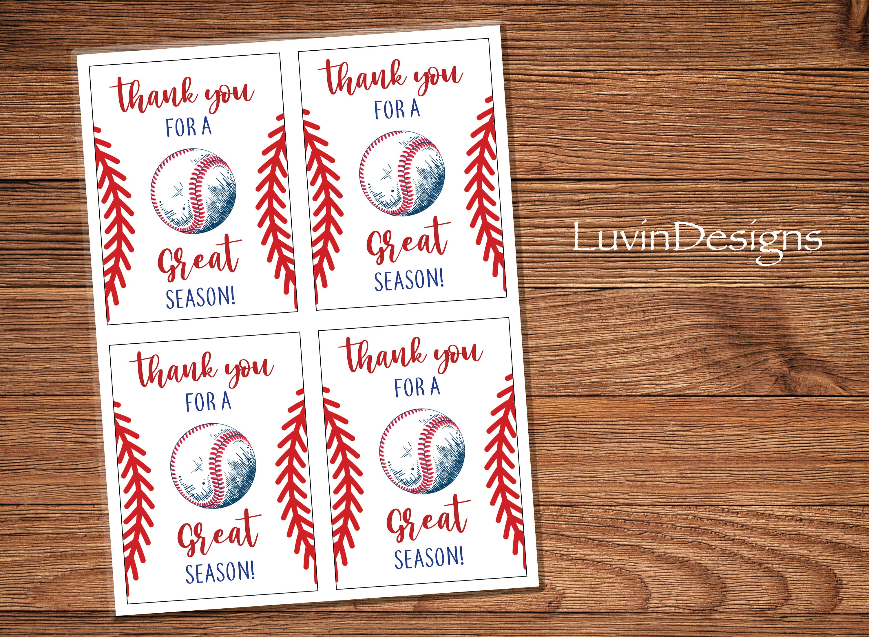 Sports Tags/ Treat Tags/ Kids/ Baseball/ End of Season/ Team/snacks
