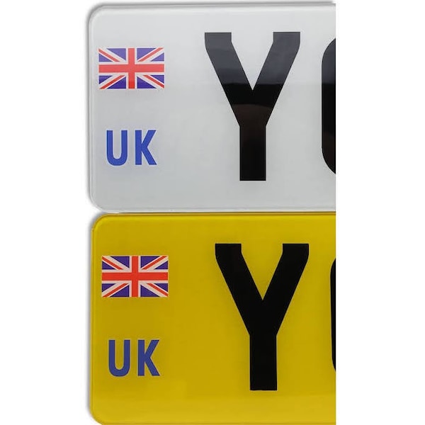 single front or rear uk  acrylic number licence  plate show or road legal. printed top quality. free post... maker for 30 years