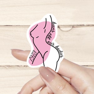 Roe vs Wade sticker, women’s rights sticker, pro choice, protect roe v wade, human rights, 1973, uterus sticker, stay out of my uterus