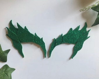 Poison Ivy fairy/elf queen Pixie Eye masks leaf masks.