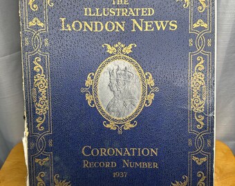 1937 Illustrated London News Coronation Record | King George VI Queen Elizabeth | Vintage Royal Book