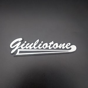 Personal Fender-style 3D printed logo 150mm