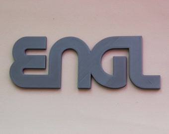 ENGL logo. 3D printed