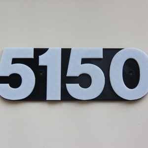 5150 3D printed logo 152mm