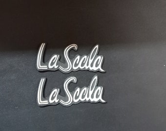 La Scala silver logo 2PCS SET. 80mm