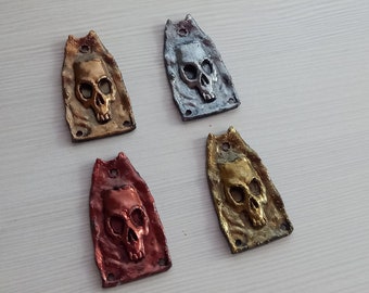 Custom Skull Guitar Truss Rod Cover: Epiphone Casino Size
