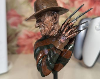 Hand-Painted Freddy Krueger Bust | Horror Movie Collectible | Horror Figures