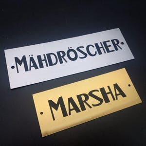 Personalized logo in the style of old Marshall amplifiers