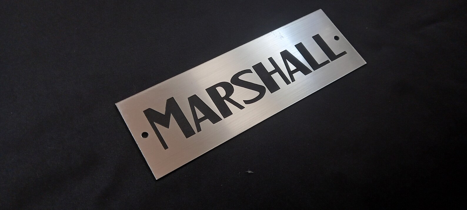Marshall Amplifier Head Logo Etsy