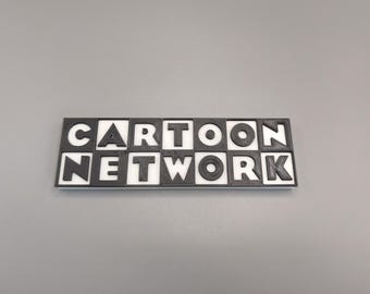 Cartoon Network Style logo sign! Game room. Theater room.