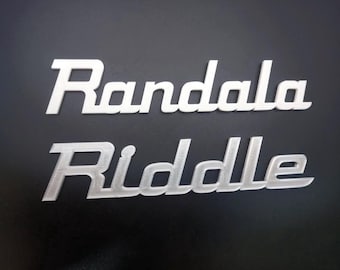RANDALL style custom logo 3D. 240mm