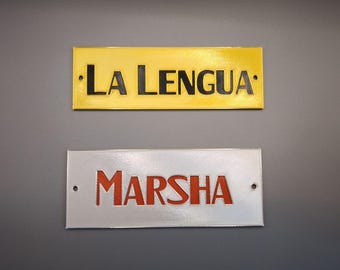 Personalized logo in the style of old Marshall amplifiers