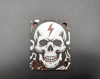 Custom Guitar neck plate. 3D print