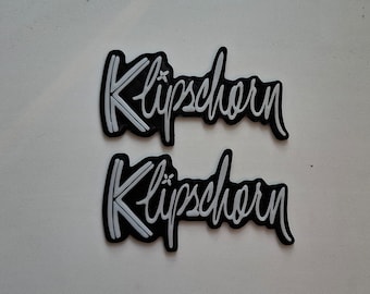Set 2pcs. Klipschorn 3D logo 100mm