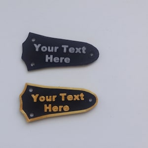 Personalised Guitar truss rod cover.