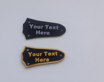 Personalised Guitar truss rod cover.