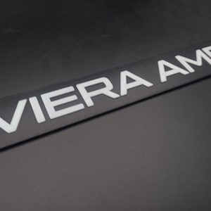 Rivera amp style personalized logo. 3D print
