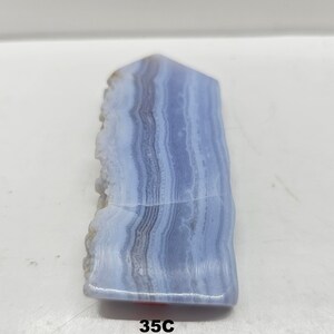 Line up picture of Blue Lace Agate Crystal Towers 35C