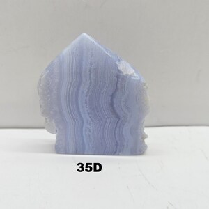 Line up picture of Blue Lace Agate Crystal Towers 35C