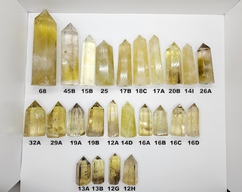 Citrine Crystal and Smokey Citrine Tower Gemstones High Quality Healing Points stone