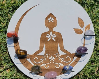 Meditation Gifts 7 Chakras Crystals Gemstones Shelf Gift for her Home Decor Gift Ideas Gift for him spiritual gifts