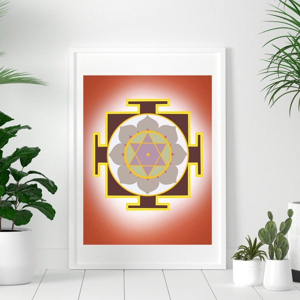 Rahu yantra, Yantra painting, Spiritual gift, Yantra mandala, wall art, Meditation art, Digital download, Vastu yantra, Yoga art, Positivity