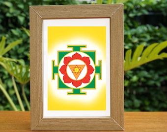 Ganesha yantra, Yantra painting, Spiritual gift, Yantra mandala, wall art, Meditation art, Digital download, Vastu yantra, Yoga art