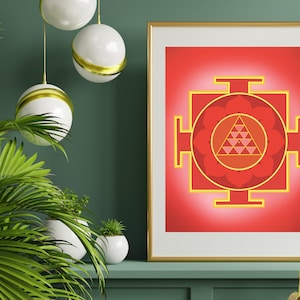 Mars yantra, Yantra painting, Spiritual gift, Yantra mandala, wall art, Meditation art, Digital download, Vastu yantra, Yoga art, Positivity