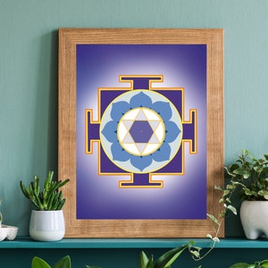 Saturn yantra, Yantra painting, Sun Yantra, Spiritual gift, Yantra mandala, wall art, Meditation art, Digital download, Vastu yantra, Yoga
