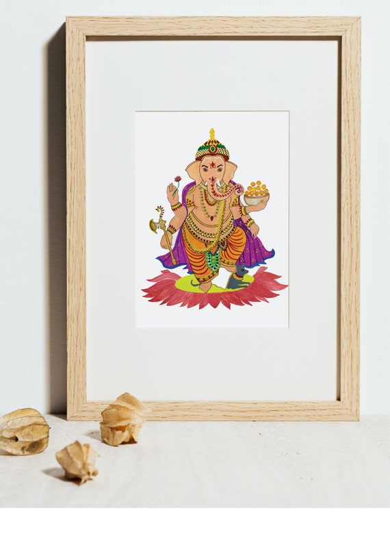 Ganesha Wall Decor Ganesha Wall Art Housewarming Gift Etsy