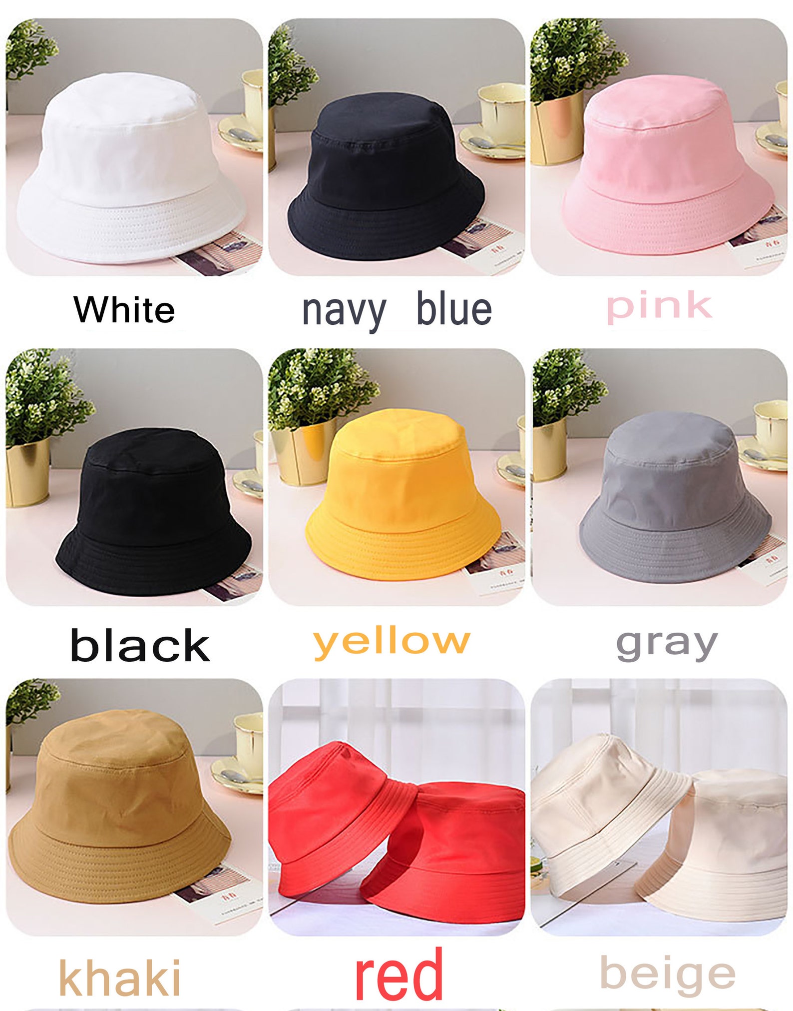 Pastel Bucket Hat 2020 Spring-Summer Pastel Bucket Hat | Etsy