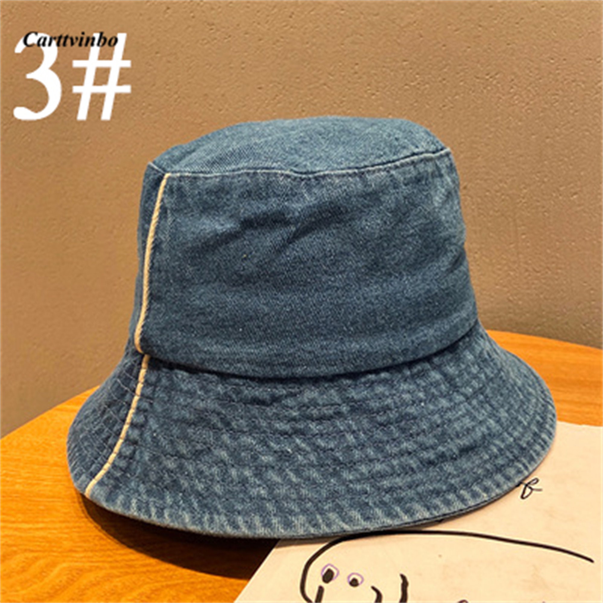 Vintage Canvas Denim Bucket Hat 100% Cotton Bucket Hat | Etsy