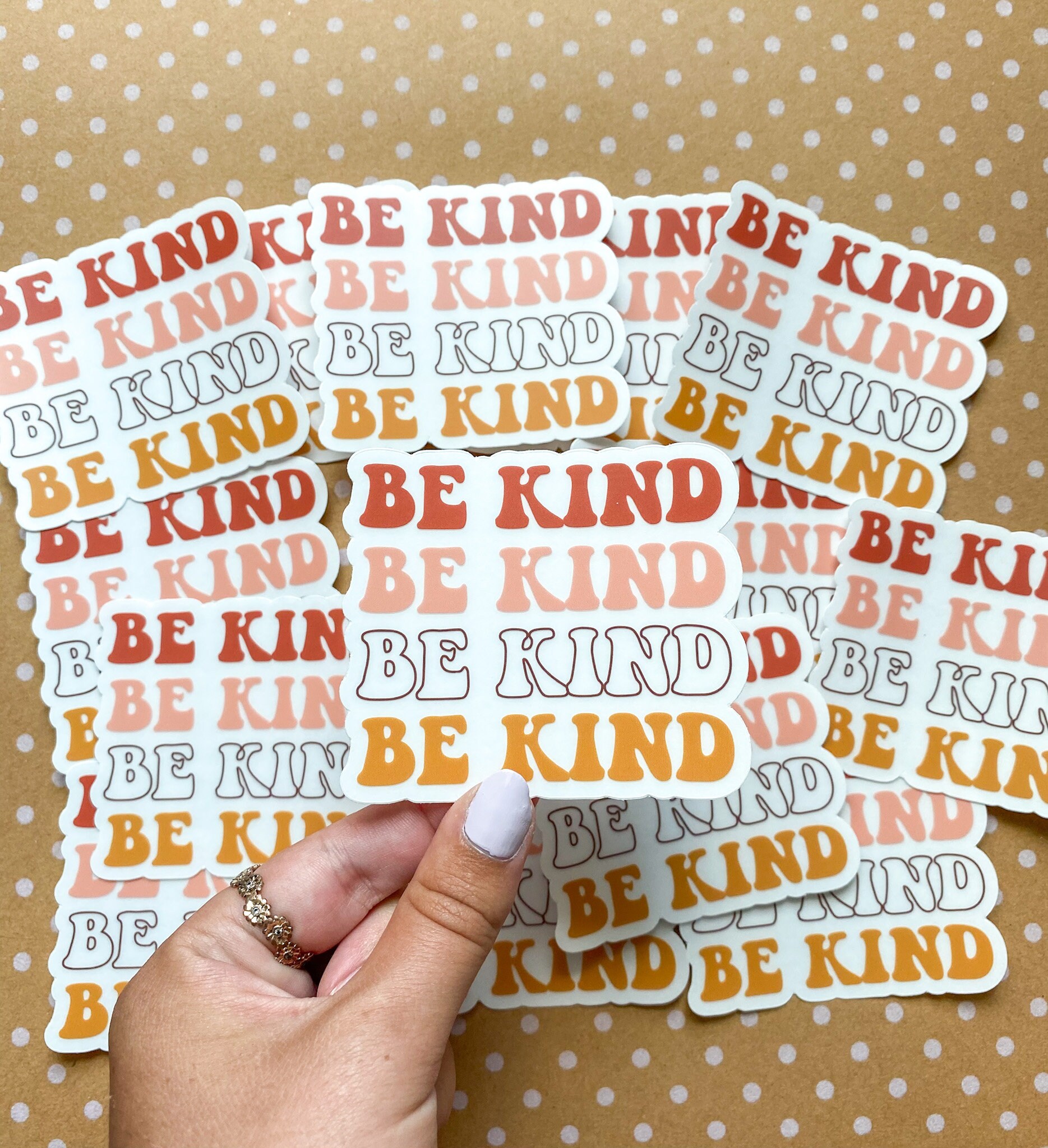 Be kind sticker be a kind human sticker Kindness Sticker Etsy