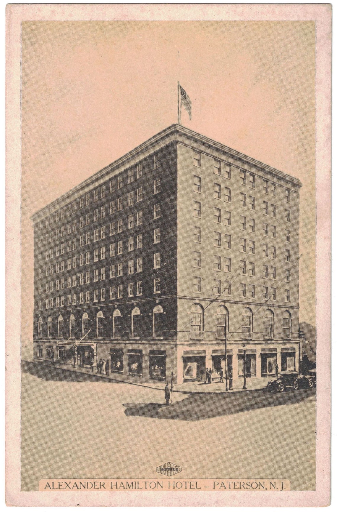 Alexander Hamilton Hotel Paterson New Jersey Unused Postcard Etsy
