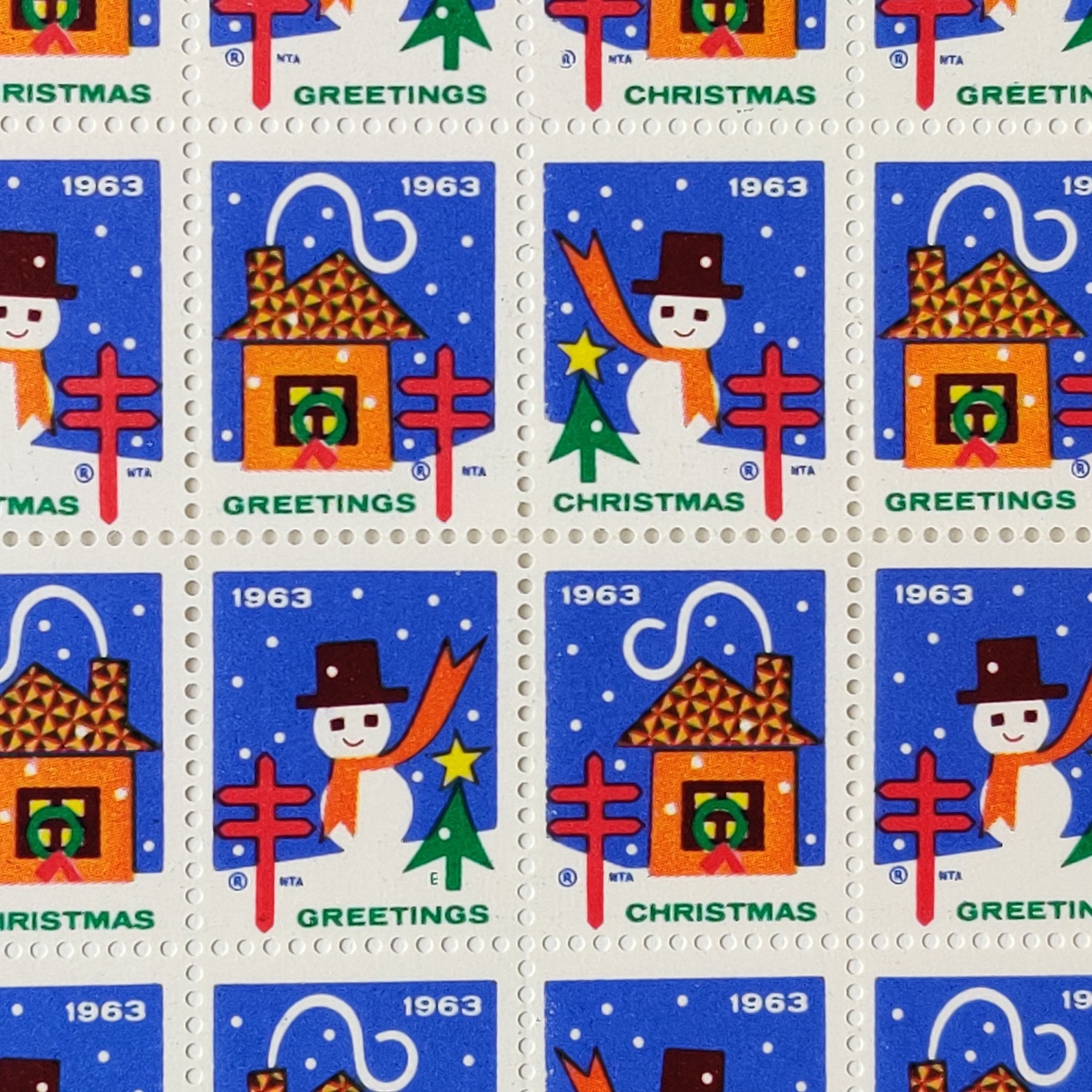 Vintage Christmas Seals 
