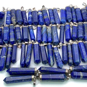 Punto - Ciondolo in argento sterling con lapislazzuli, gioielli con pietre preziose, 62 pezzi dall&#39;Afghanistan