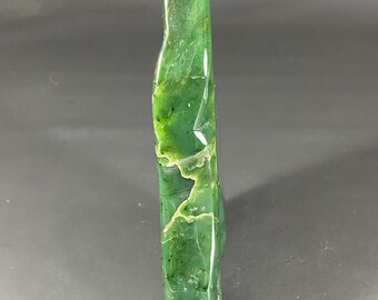 Green Nephrite Jade Crystal Tower, Polished Stone Decoration - Etsy