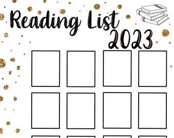 Digital Reading List Template PDF 2023- Book List- Books to Read-Reading Tracker-Books I've Read-Book Log