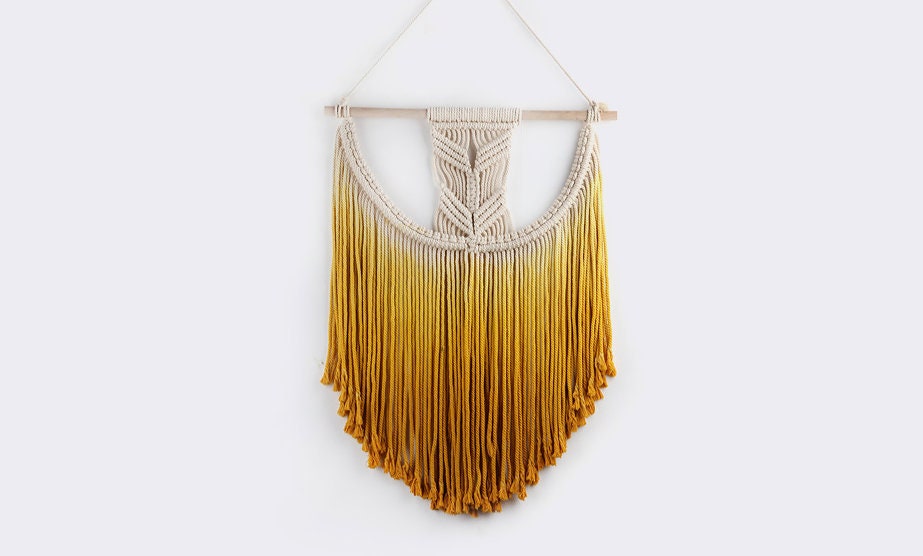 Macrame Boho Style Ombre Wall Hanging