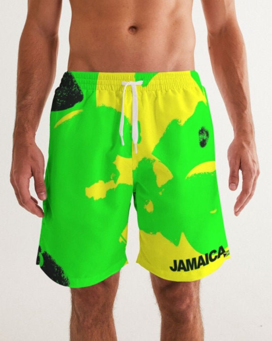 Wayne Jamaican Camouflage Men/boys Swim Trunks Etsy