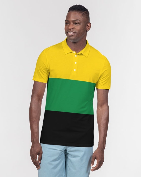 Slim Fit Under Collar Flag Polo