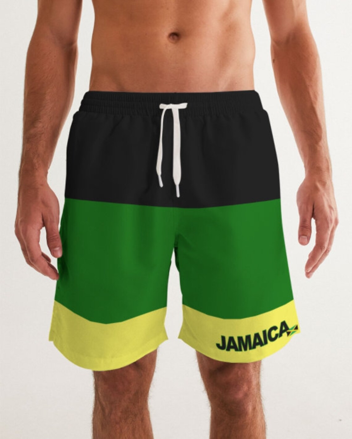 Zion Jamaicanthemed Men/boys Swim Trunks Etsy