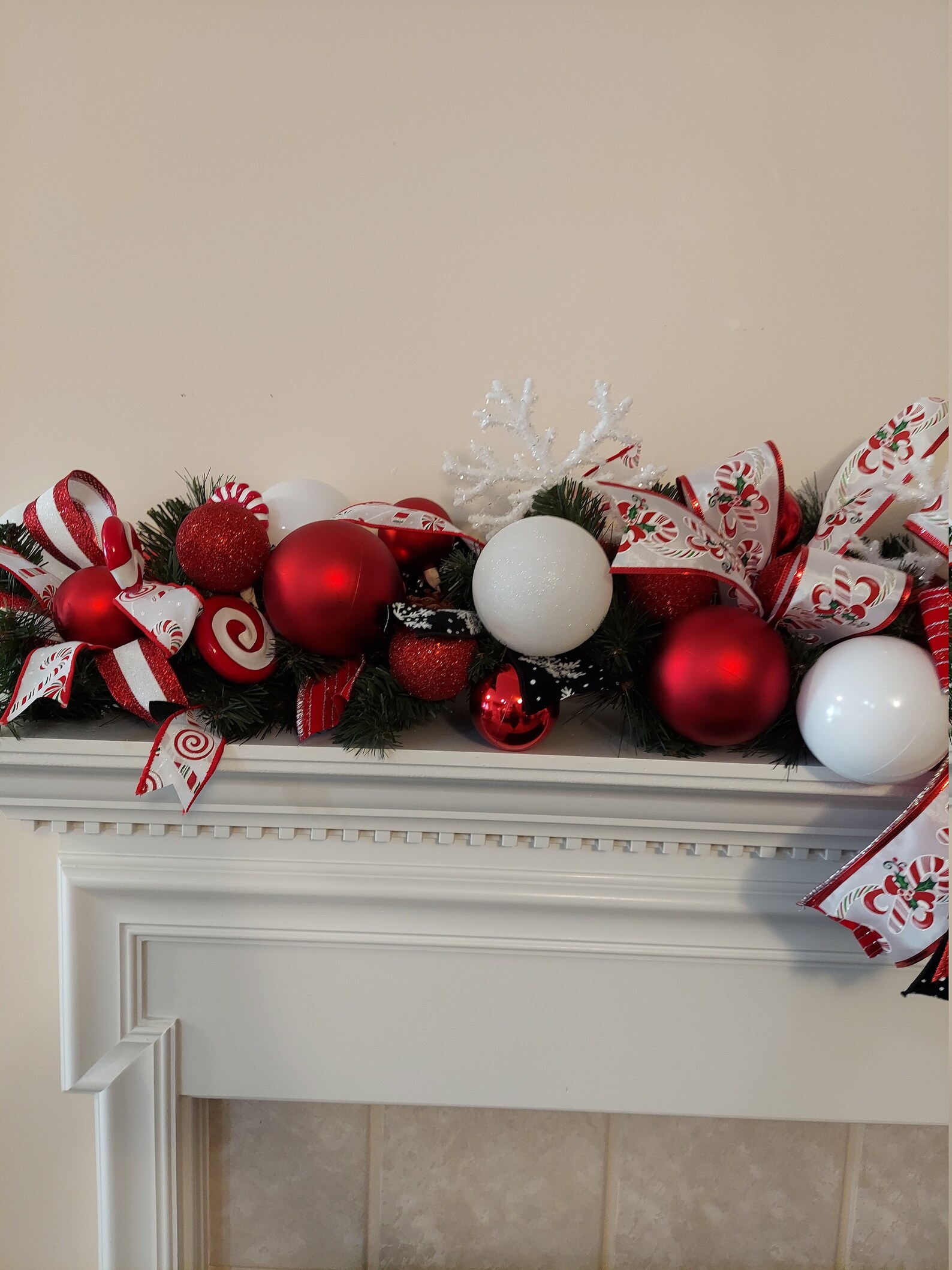 Christmas Garland Mantle Garland Fireplace Mantle Decor | Etsy