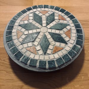 Pflanzenroller mit Mosaik aus Marmor