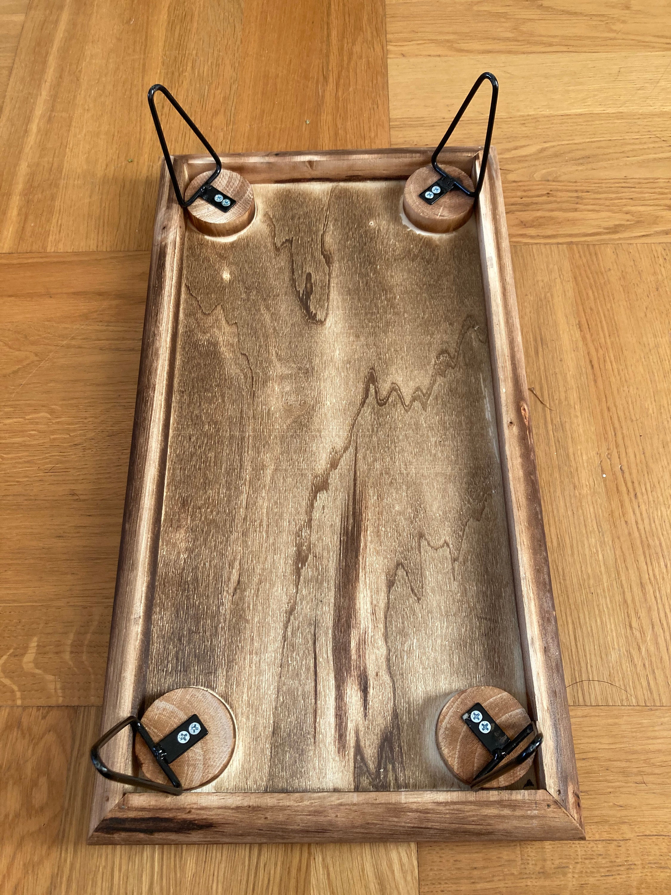 Wooden tray with feet Etsy
